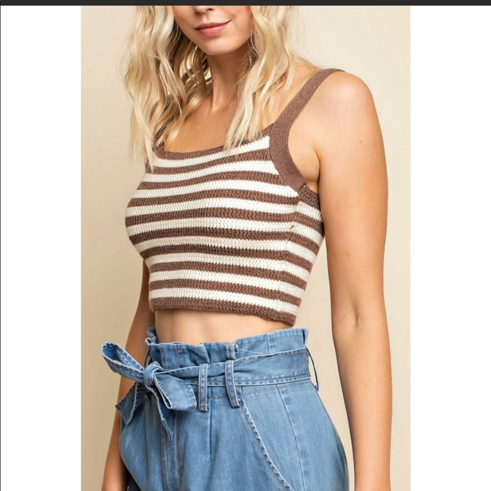 Halter Top, Versatile & Sexy, Brand New, Thin Summer Sweater Halter Top, neutral